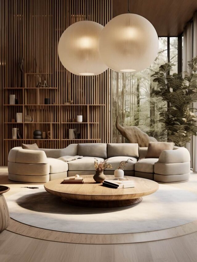 japandi-living-room-wood-accent-wall-round-rugs-interior-trends-2024-nordroom