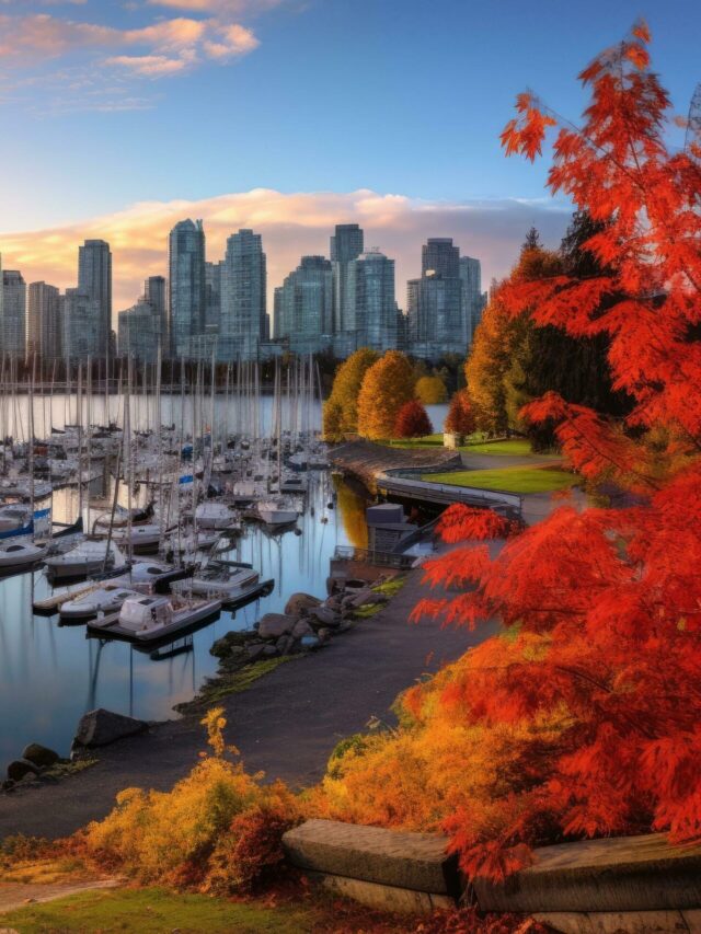 downtown-vancouver-british-columbia-canada-at-stanley-park-in-autumn-beautiful-view-of-vancouver-british-columbia-canada-ai-generated-free-photo