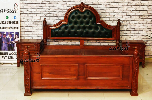 Wood-Classical-Semi-Poster-Bed
