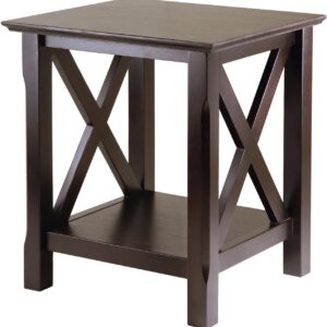 Winsome Xola 20W x 19.13-Inch D End Table, Cappuccino (40420)