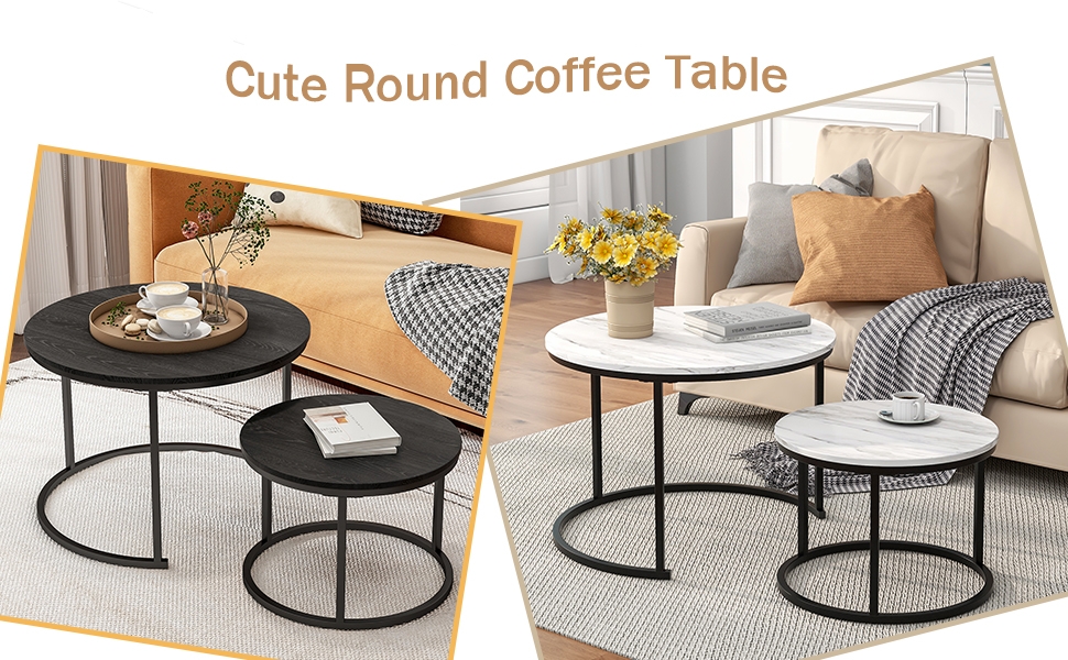 mesas de sala mesitas para sala modernas center table Black coffee table white grey marble table