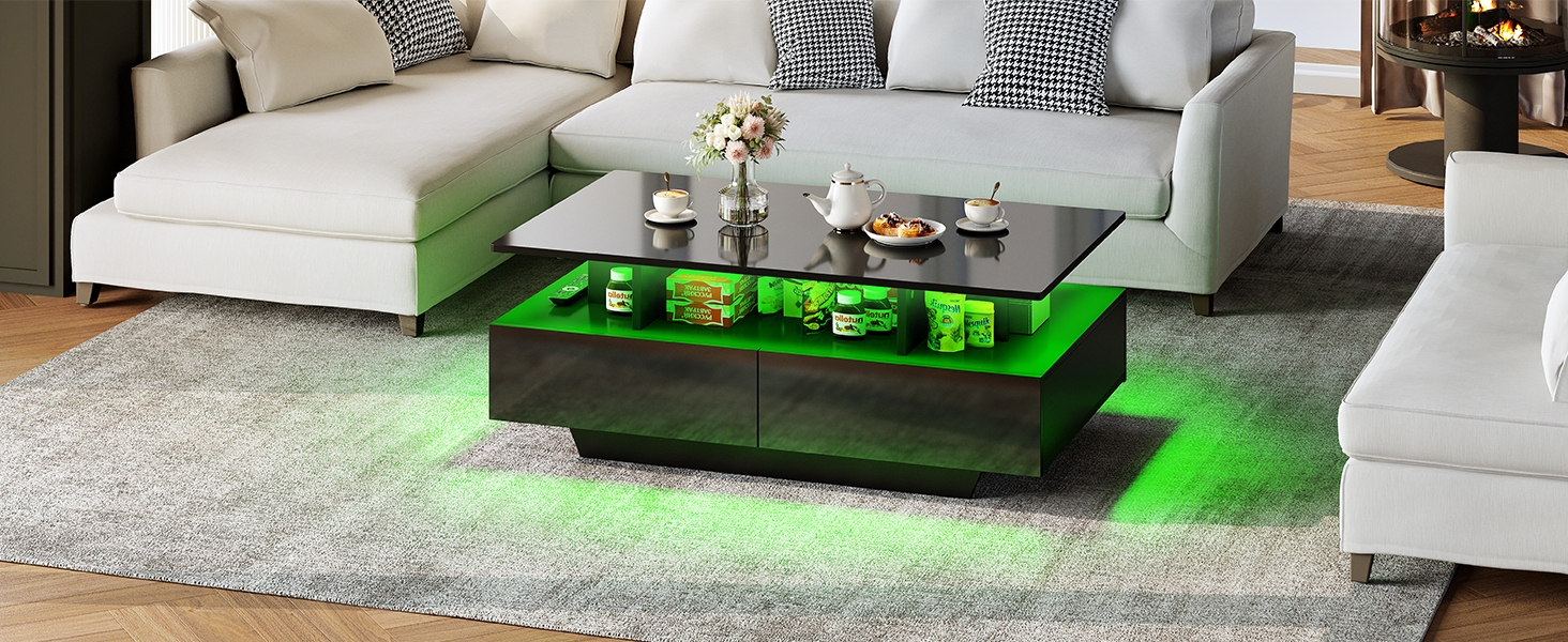 black coffee table